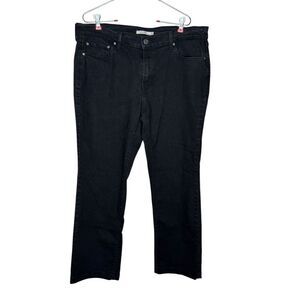 Levi's 505 Women's Jeans Straight Leg Cropped Boyfriend Mom Denim Black‎ Sz. 32